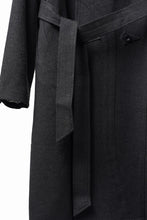Load image into Gallery viewer, Professor.E TAILORED DB TRENCH COAT (BLACK)