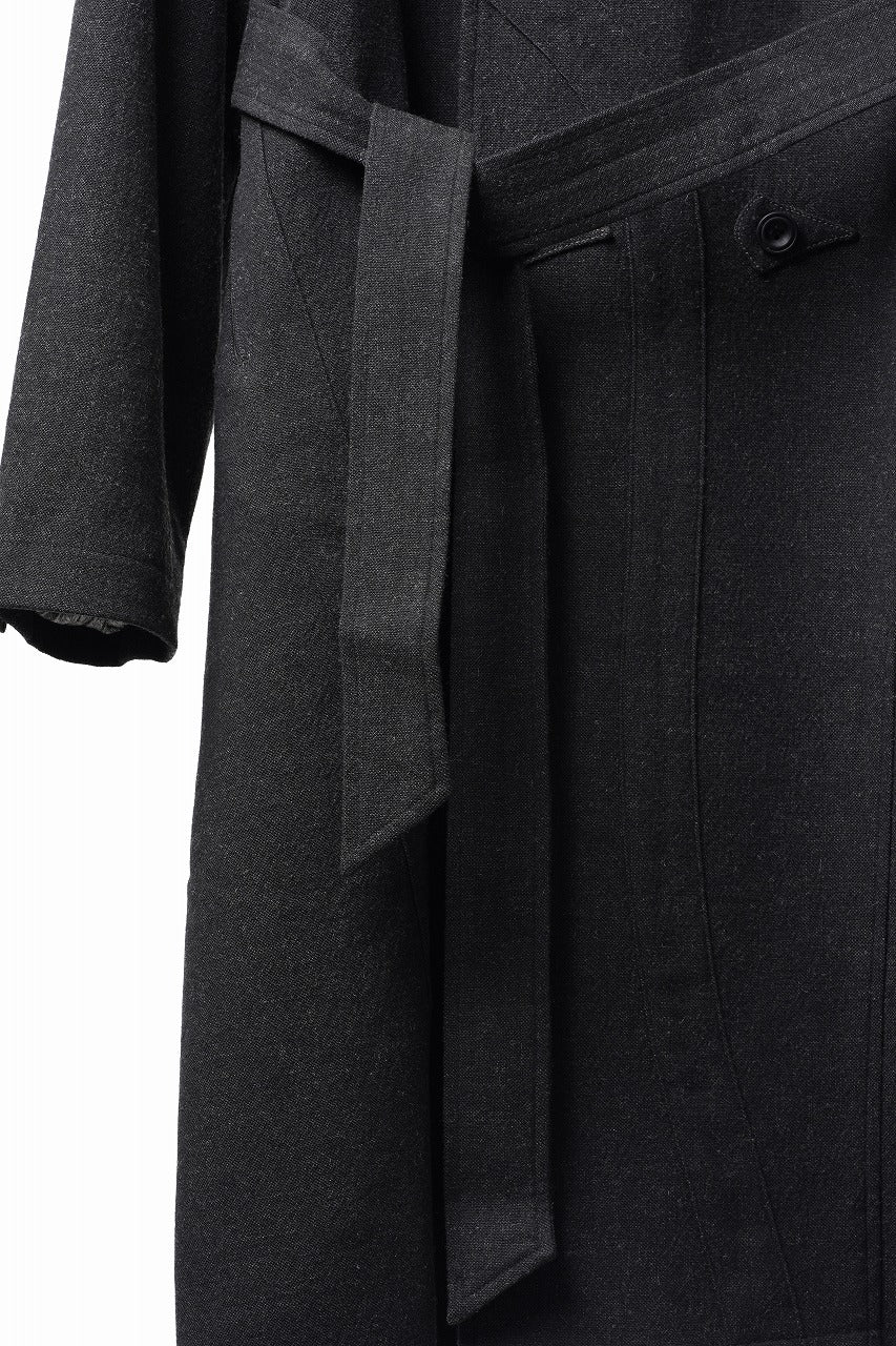 Load image into Gallery viewer, Professor.E TAILORED DB TRENCH COAT (BLACK)