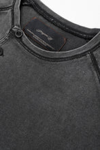 画像をギャラリービューアに読み込む, Professor.E FADED HENLEY L/S TEE (BLACK)