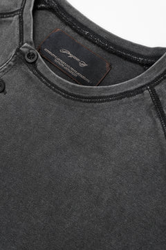 画像をギャラリービューアに読み込む, Professor.E FADED HENLEY L/S TEE (BLACK)