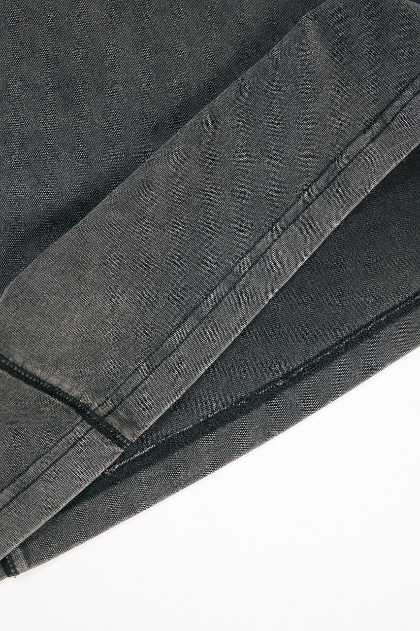 Professor.E FADED HENLEY L/S TEE (BLACK)