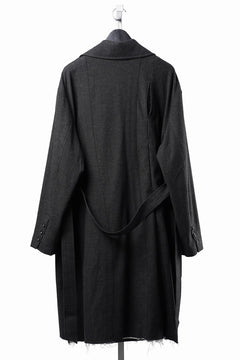Load image into Gallery viewer, Professor.E TAILORED DB TRENCH COAT (BLACK)