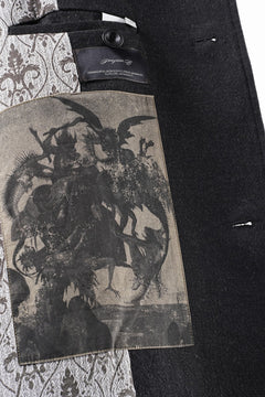 Load image into Gallery viewer, Professor.E TAILORED DB TRENCH COAT (BLACK)