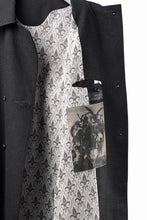 Load image into Gallery viewer, Professor.E TAILORED DB TRENCH COAT (BLACK)