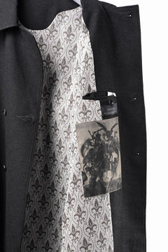 Load image into Gallery viewer, Professor.E TAILORED DB TRENCH COAT (BLACK)