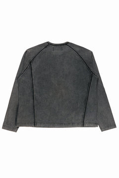 画像をギャラリービューアに読み込む, Professor.E FADED HENLEY L/S TEE (BLACK)