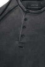 画像をギャラリービューアに読み込む, Professor.E FADED HENLEY L/S TEE (BLACK)