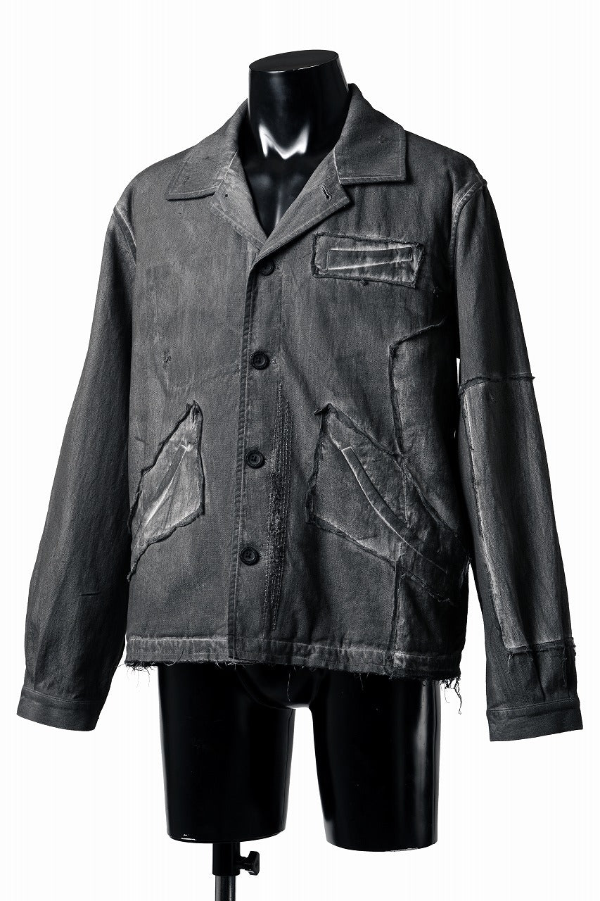 Load image into Gallery viewer, Professor.E AGED WORK JACKET (COLD DYED GREY)