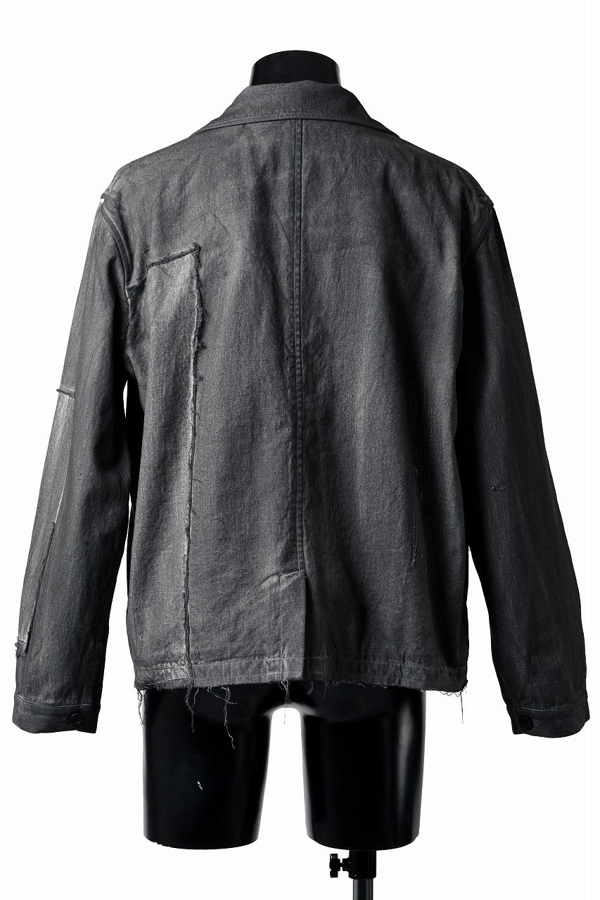 Load image into Gallery viewer, Professor.E AGED WORK JACKET (COLD DYED GREY)