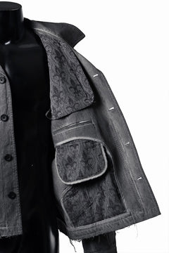 Load image into Gallery viewer, Professor.E AGED WORK JACKET (COLD DYED GREY)