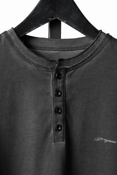 画像をギャラリービューアに読み込む, Professor.E HENLEY S/S TEE (COLD DYED GREY)