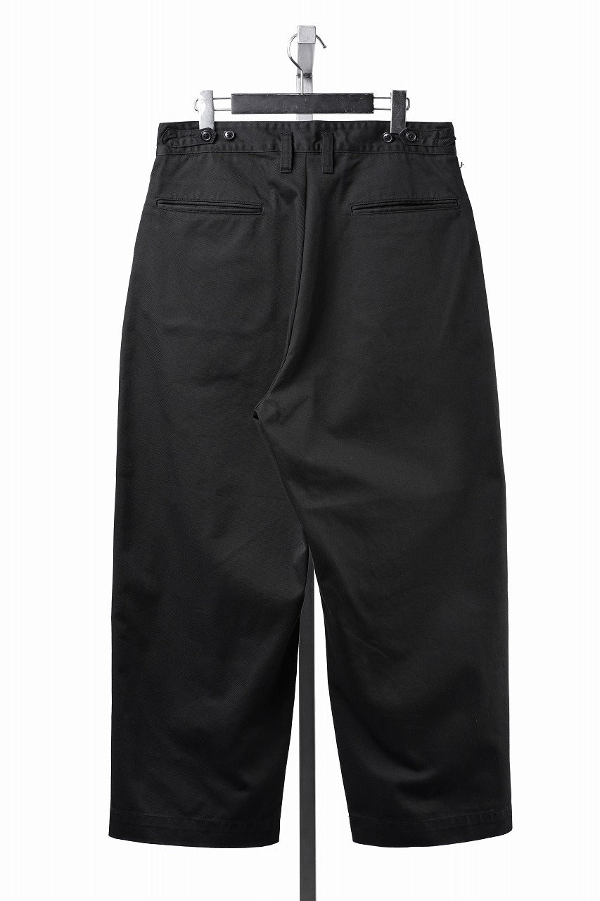 Load image into Gallery viewer, PORTER CLASSIC GENE KELLY CHINOS -2026AW- (BLACK)