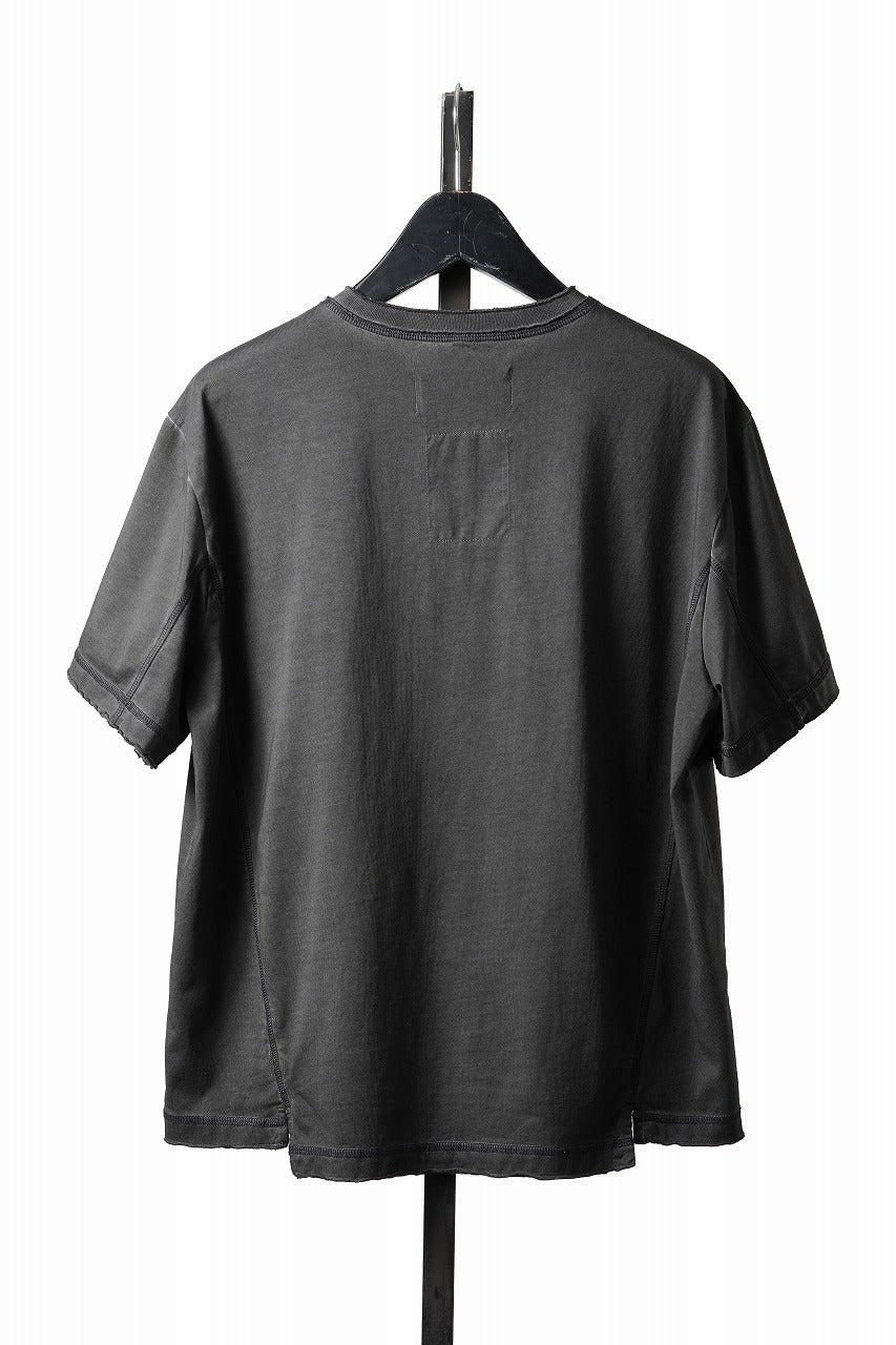 画像をギャラリービューアに読み込む, Professor.E HENLEY S/S TEE (COLD DYED GREY)