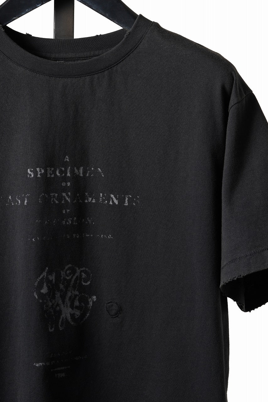 画像をギャラリービューアに読み込む, Professor.E DAMAGE &amp; PRINT S/S TEE 02 (GREY)