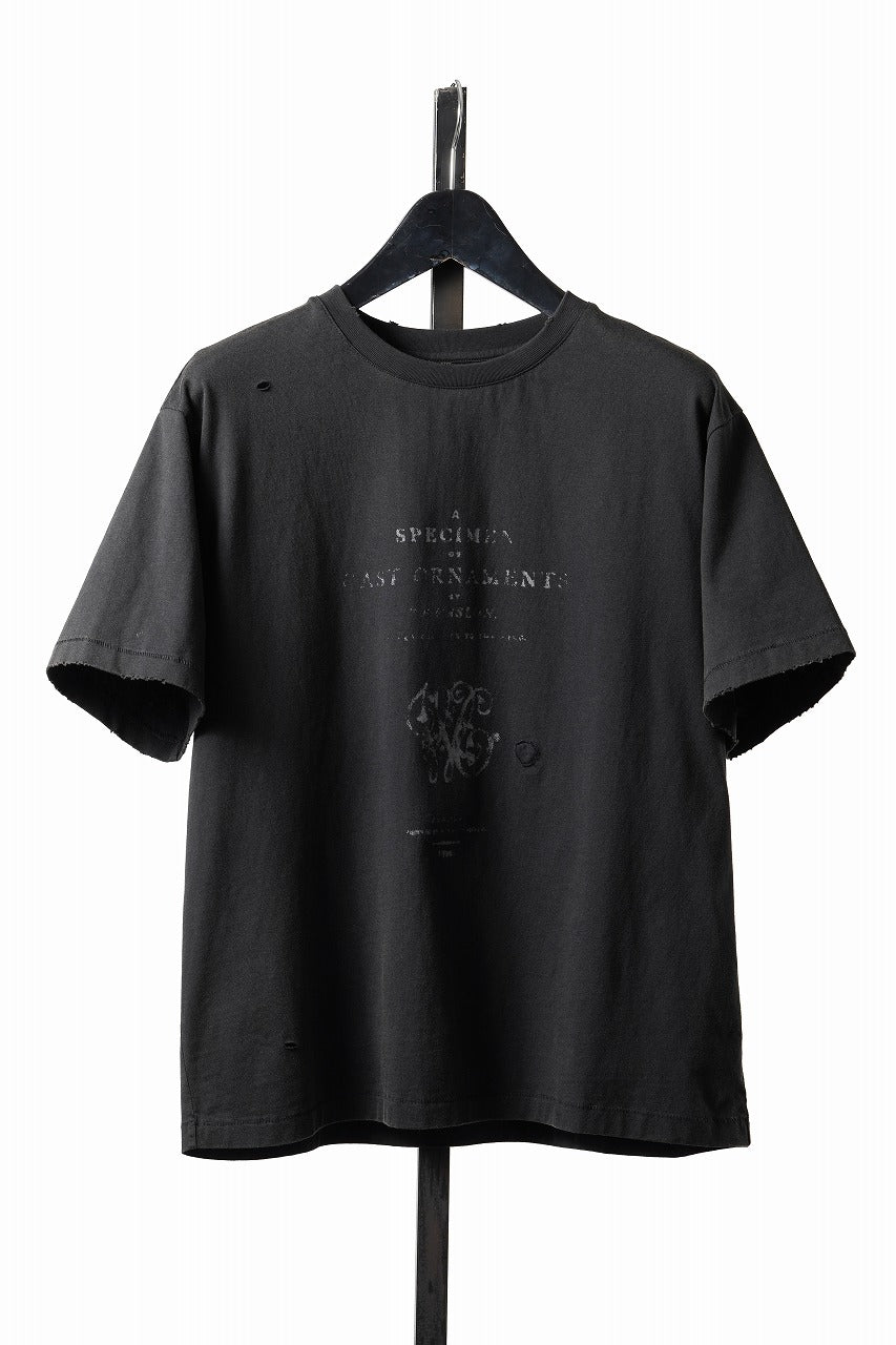 画像をギャラリービューアに読み込む, Professor.E DAMAGE &amp; PRINT S/S TEE 02 (GREY)