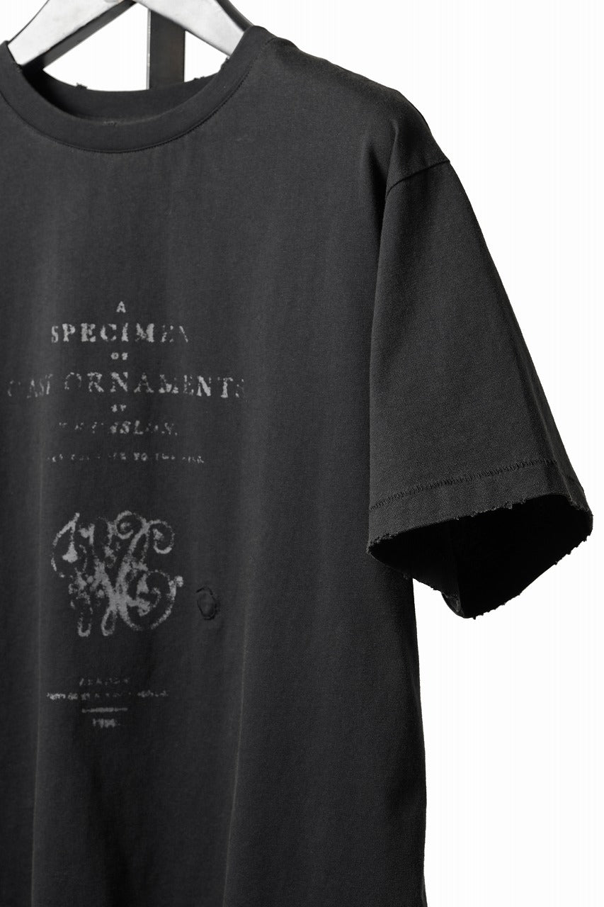 画像をギャラリービューアに読み込む, Professor.E DAMAGE &amp; PRINT S/S TEE 02 (GREY)