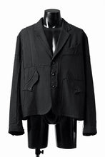 画像をギャラリービューアに読み込む, Professor.E PATCHWORK BLAZER (BLACK)