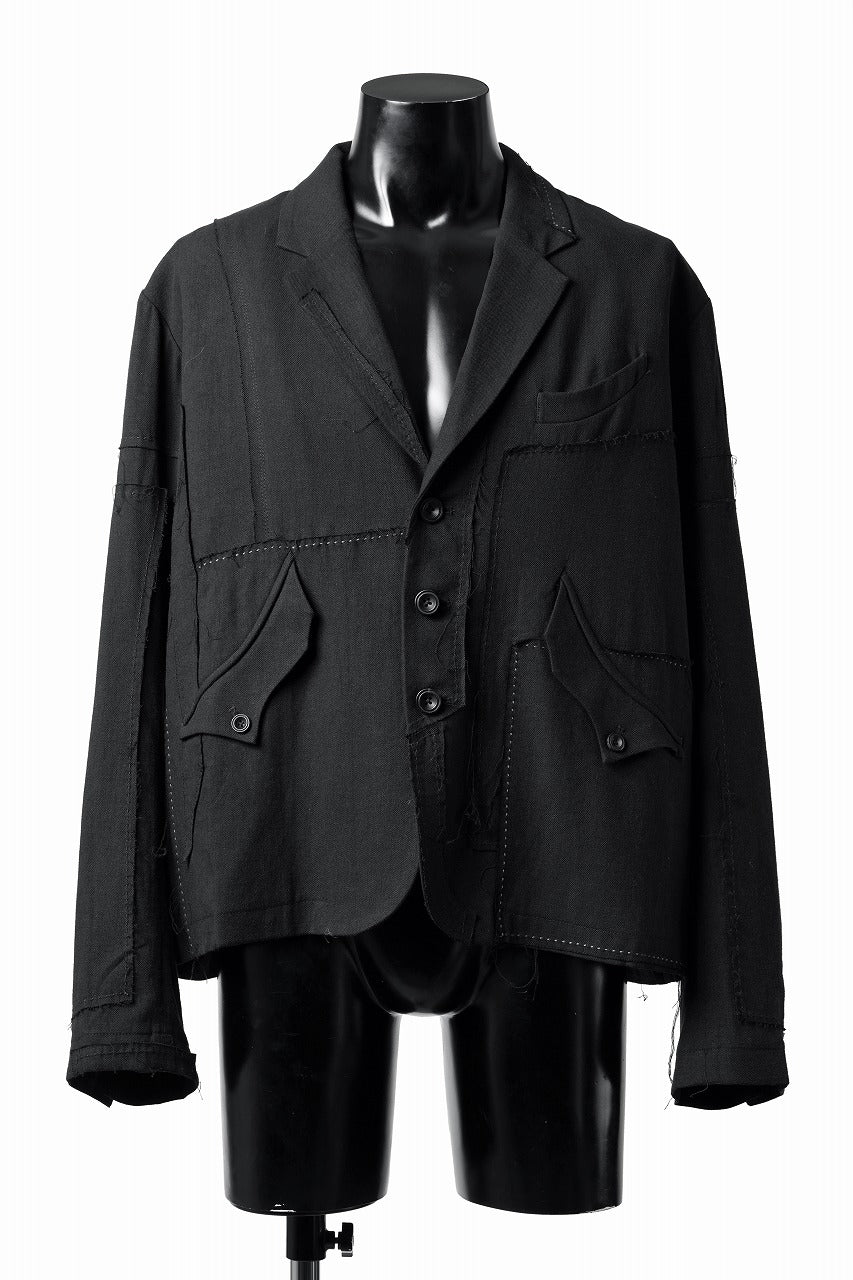 Professor.E PATCHWORK BLAZER (BLACK)の商品ページ | プロフェッサー