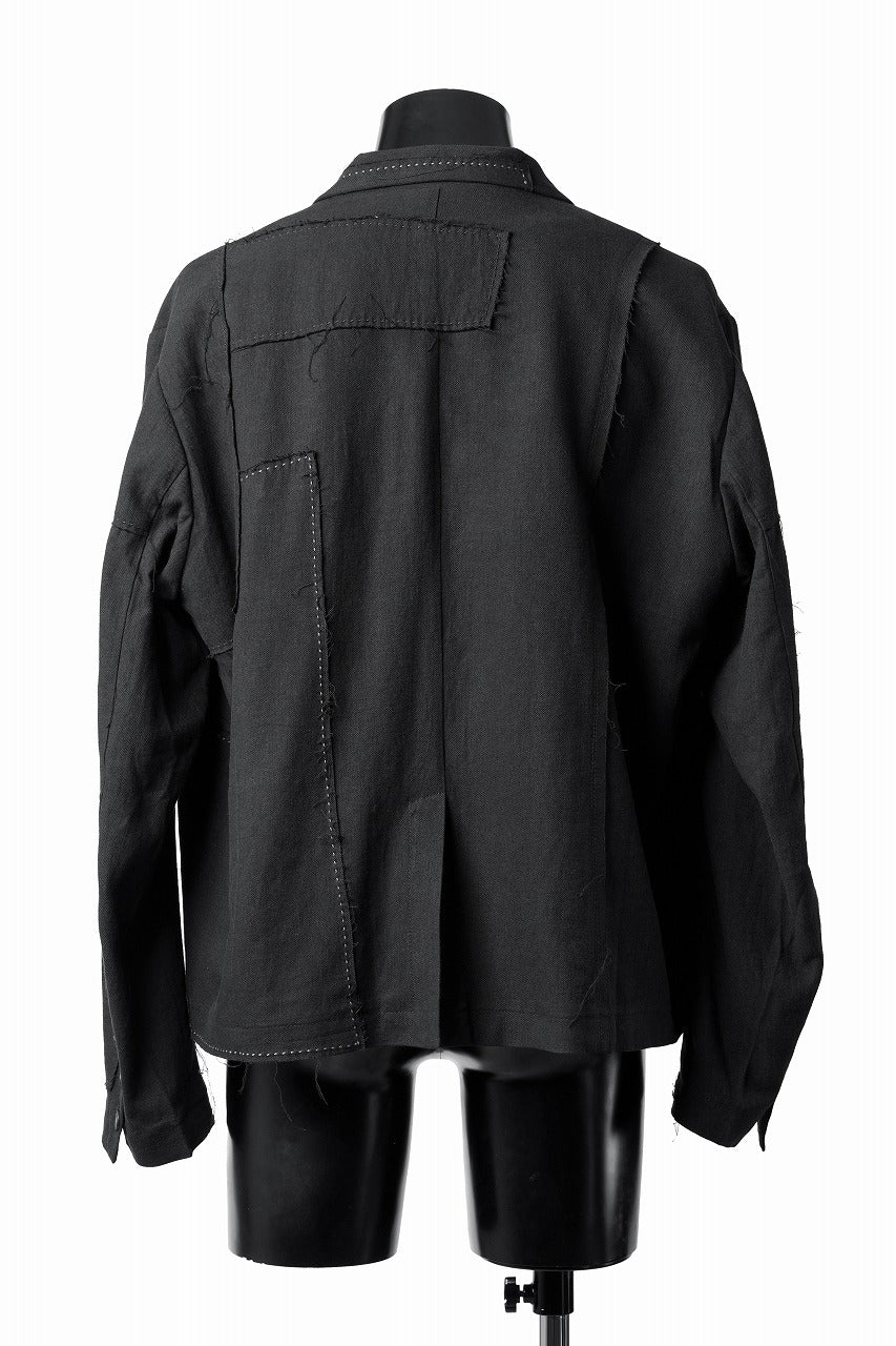 Professor.E PATCHWORK BLAZER (BLACK)の商品ページ | プロフェッサー