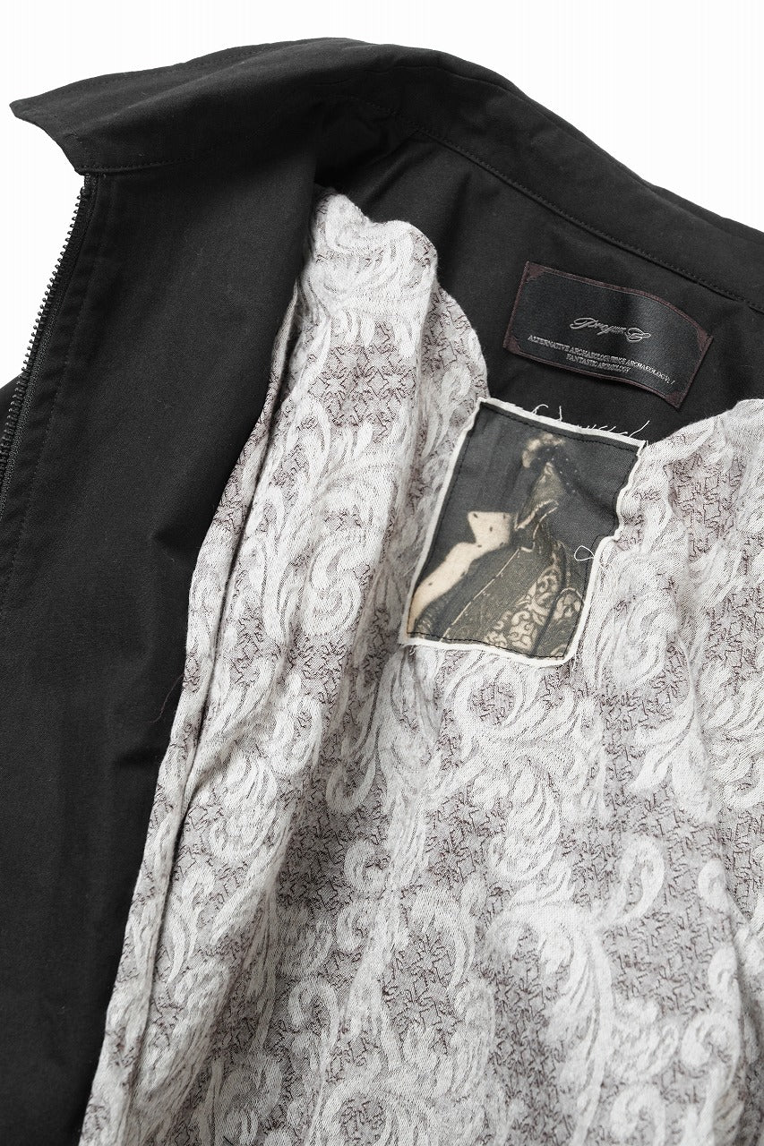 Professor.E DRAWSTRING COACH JACKET (BLACK)
