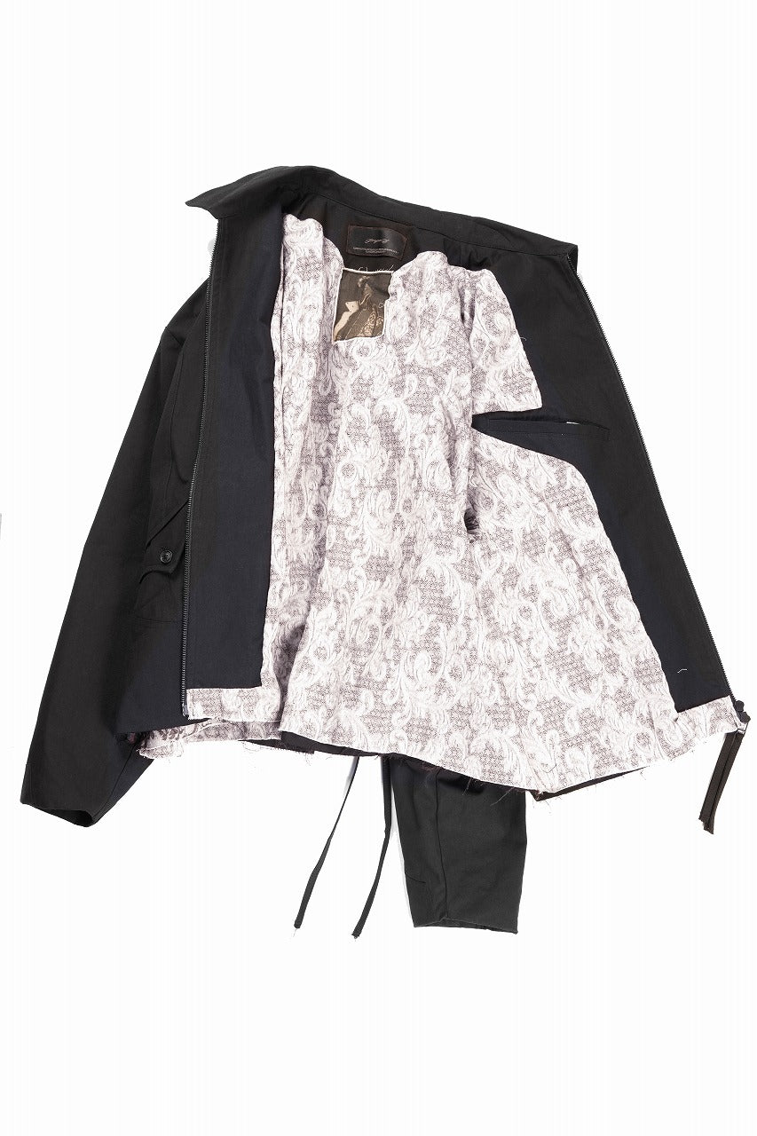 画像をギャラリービューアに読み込む, Professor.E DRAWSTRING COACH JACKET (BLACK)