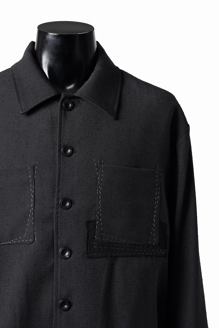 Load image into Gallery viewer, Professor.E STITCH WORK JACKET (BLACK)