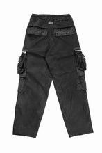 画像をギャラリービューアに読み込む, A.F ARTEFACT CARGO WIDE PANTS / SYNTHETIC LEATHER + VELOUR (BLACK)