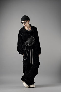 画像をギャラリービューアに読み込む, A.F ARTEFACT BIG POCKET SHORT BLOUSON / WASHER VELOR (BLACK)