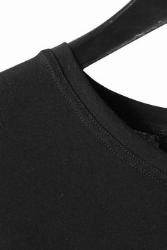 画像をギャラリービューアに読み込む, KLASICA "LUNG v.7" FLAP BACK SLEEVE LESS / HIGH TWISTED COTTON DRY JERSEY (BLACK)
