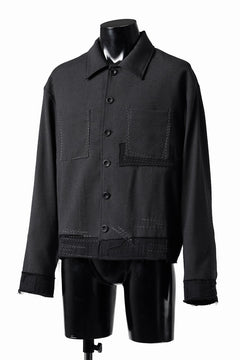 Load image into Gallery viewer, Professor.E STITCH WORK JACKET (BLACK)