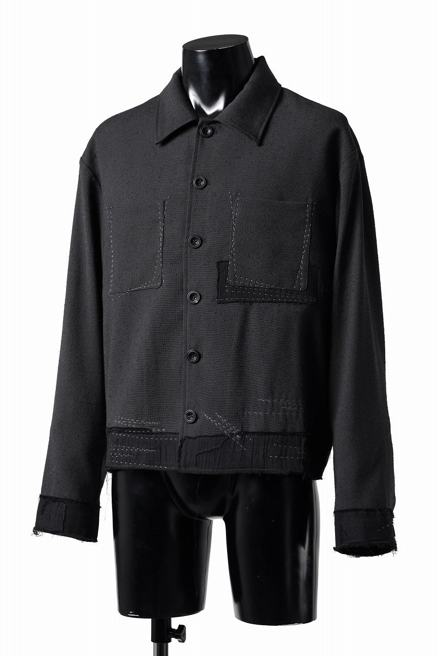 Load image into Gallery viewer, Professor.E STITCH WORK JACKET (BLACK)
