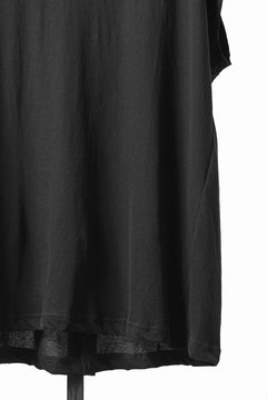 画像をギャラリービューアに読み込む, KLASICA "LUNG v.7" FLAP BACK SLEEVE LESS / HIGH TWISTED COTTON DRY JERSEY (BLACK)