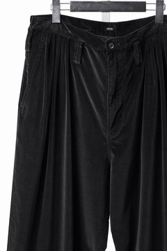 画像をギャラリービューアに読み込む, PORTER CLASSIC VELVETEEN BEBOP PANTS (BLACK)