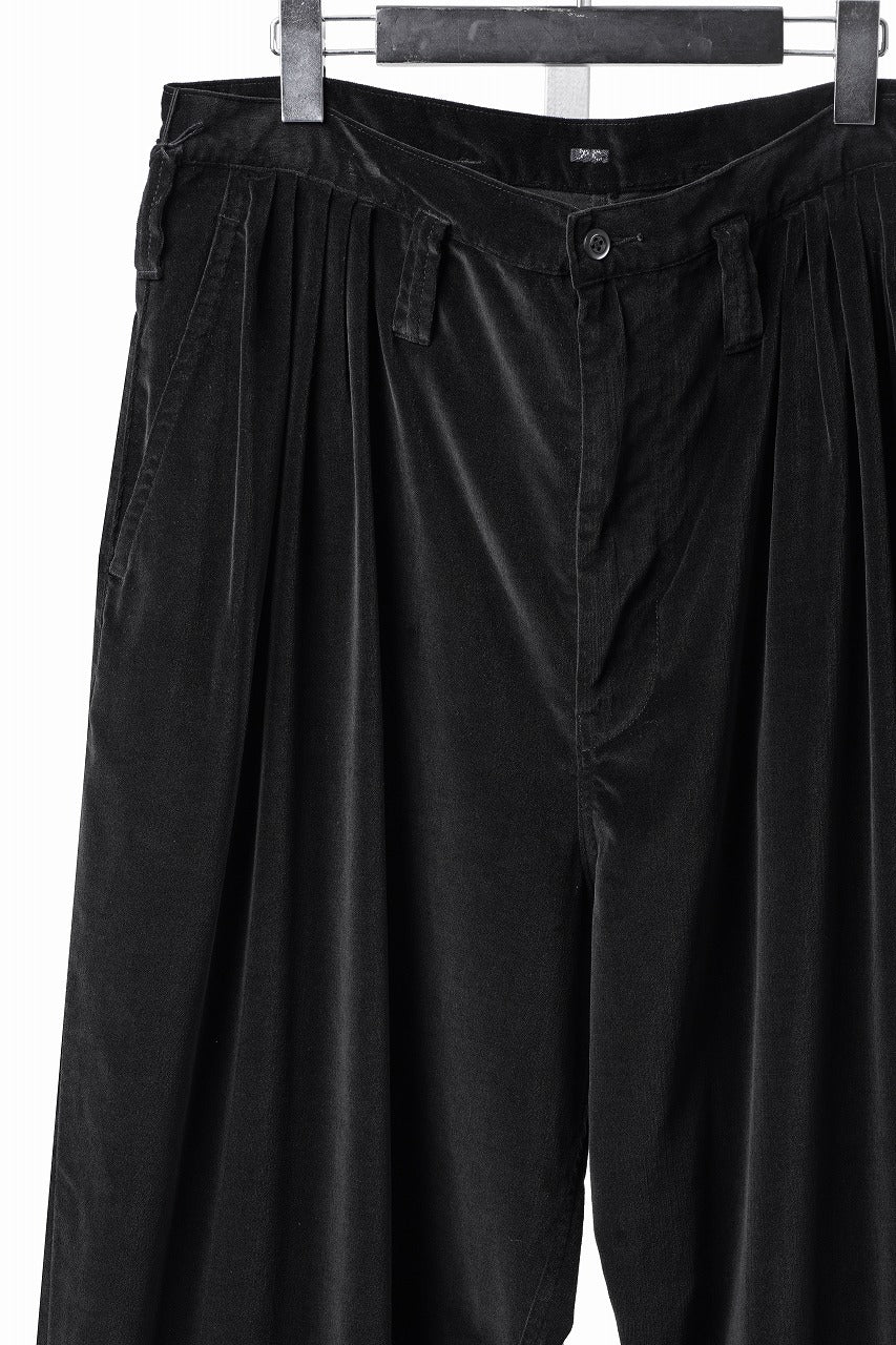 画像をギャラリービューアに読み込む, PORTER CLASSIC VELVETEEN BEBOP PANTS (BLACK)