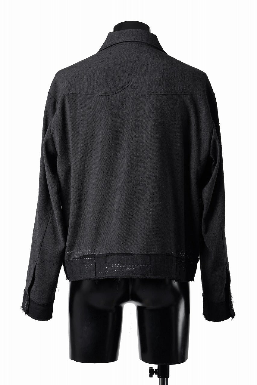 Load image into Gallery viewer, Professor.E STITCH WORK JACKET (BLACK)