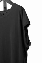 画像をギャラリービューアに読み込む, KLASICA "LUNG v.7" FLAP BACK SLEEVE LESS / HIGH TWISTED COTTON DRY JERSEY (BLACK)