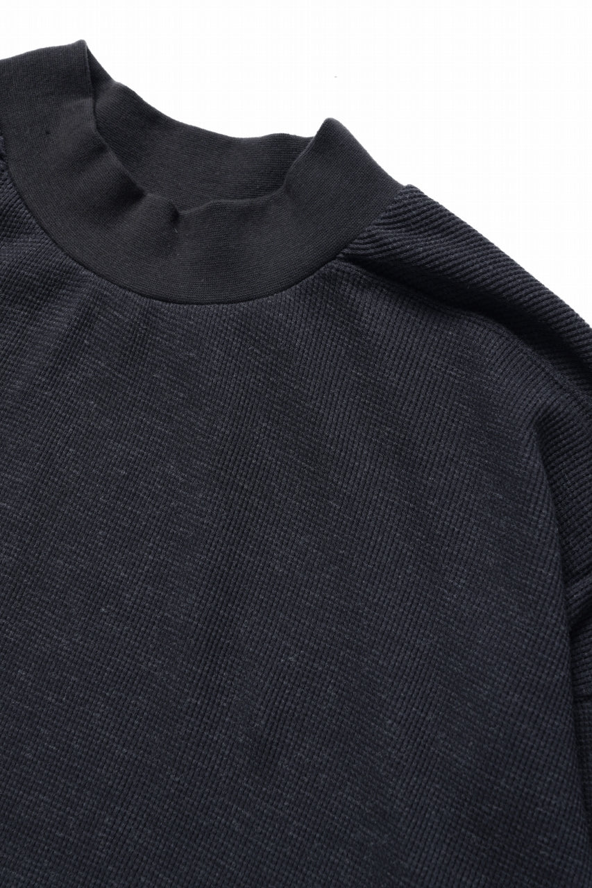 Load image into Gallery viewer, A.F ARTEFACT JUMBO T-SHIRT  / WAFFLE KNIT JERSEY (CHARCOAL)