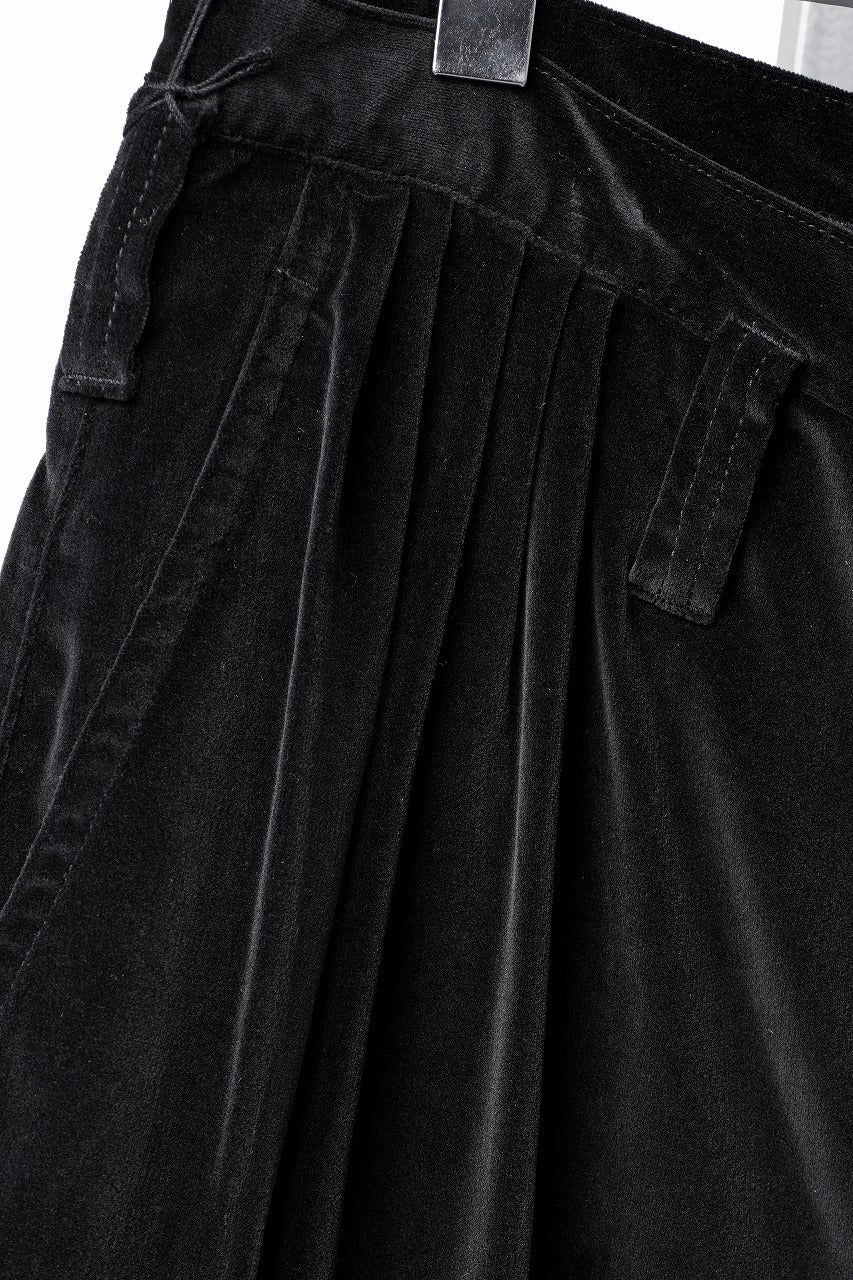 画像をギャラリービューアに読み込む, PORTER CLASSIC VELVETEEN BEBOP PANTS (BLACK)