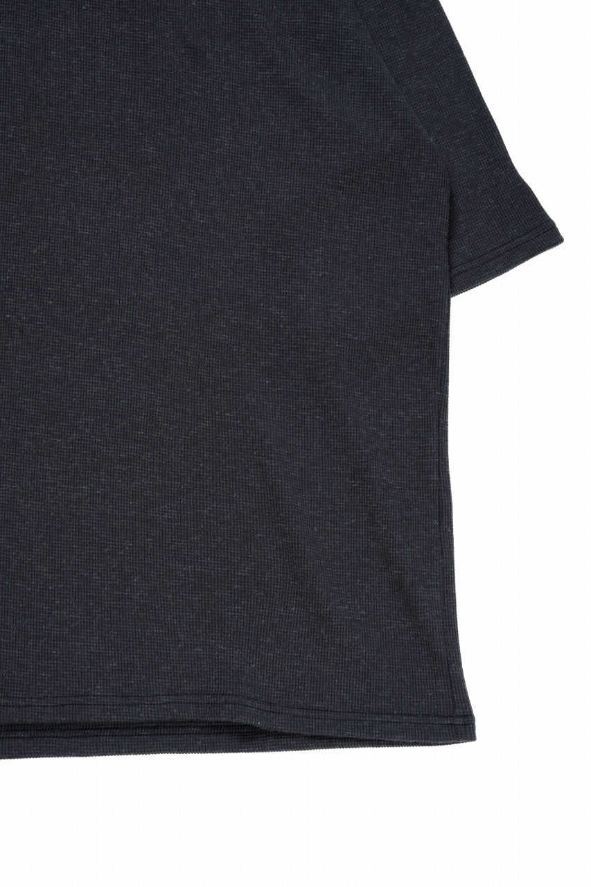 Load image into Gallery viewer, A.F ARTEFACT JUMBO T-SHIRT  / WAFFLE KNIT JERSEY (CHARCOAL)