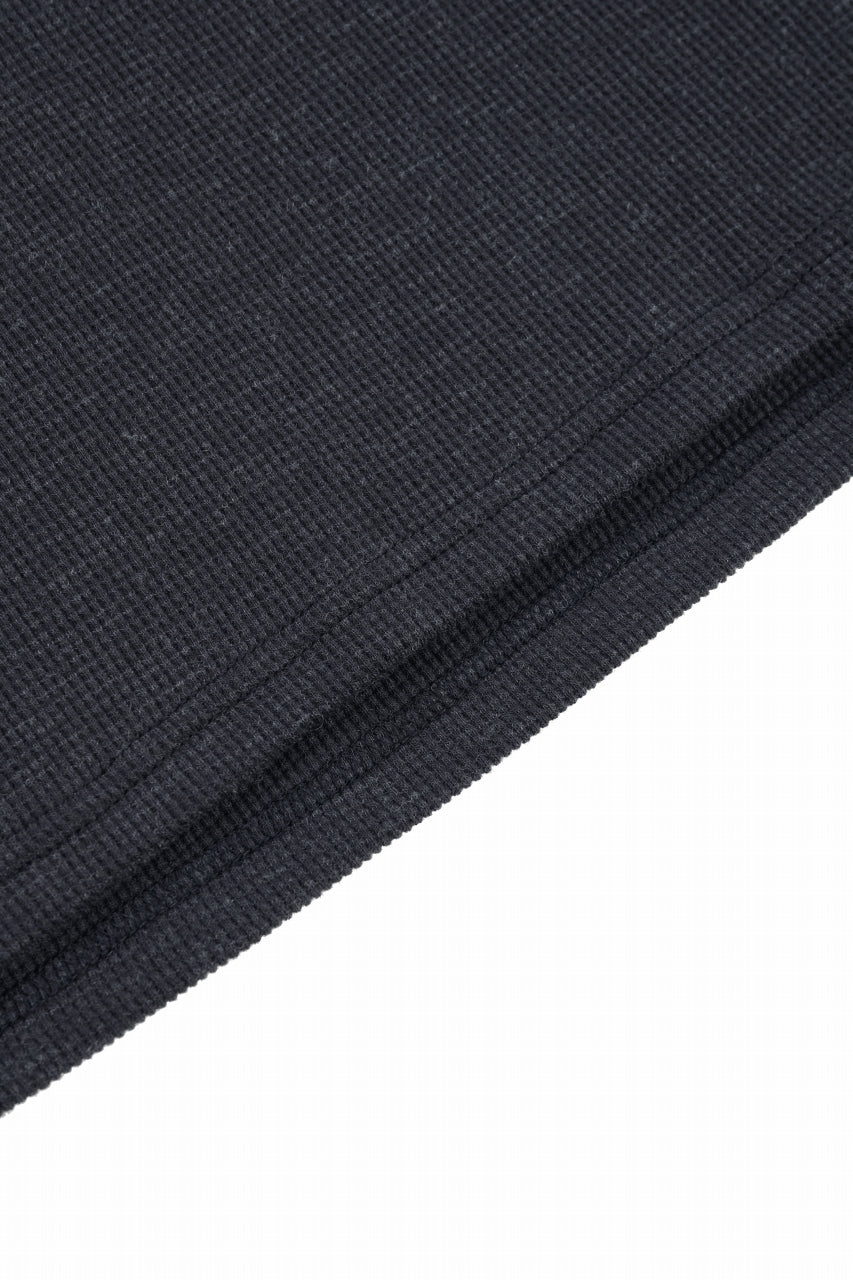 Load image into Gallery viewer, A.F ARTEFACT JUMBO T-SHIRT  / WAFFLE KNIT JERSEY (CHARCOAL)