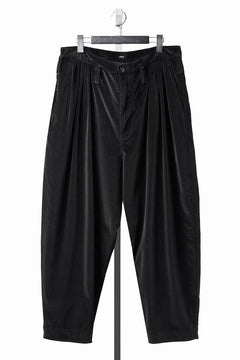 画像をギャラリービューアに読み込む, PORTER CLASSIC VELVETEEN BEBOP PANTS (BLACK)