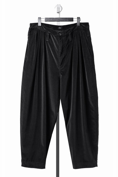 PORTER CLASSIC VELVETEEN BEBOP PANTS (BLACK)