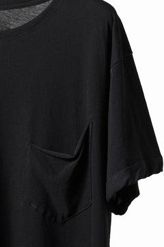 Load image into Gallery viewer, KLASICA "DEGREE 10" TORSION SEEM REGULAR FIT TEE / HIGH TWISTED COTTON DRY JERSEY (BLACK)
