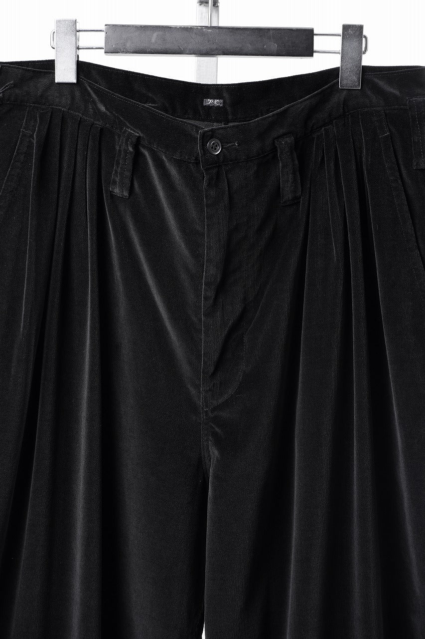 画像をギャラリービューアに読み込む, PORTER CLASSIC VELVETEEN BEBOP PANTS (BLACK)