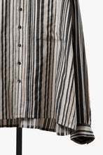 Load image into Gallery viewer, kujaku striped oversized shirt / S-258 (stripe)