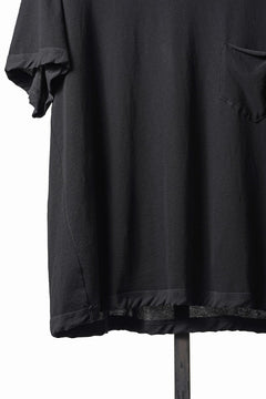 Load image into Gallery viewer, KLASICA "DEGREE 10" TORSION SEEM REGULAR FIT TEE / HIGH TWISTED COTTON DRY JERSEY (BLACK)