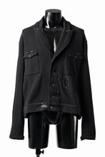 Load image into Gallery viewer, Professor.E DESTROYED KNIT WORK JACKET (BLACK)