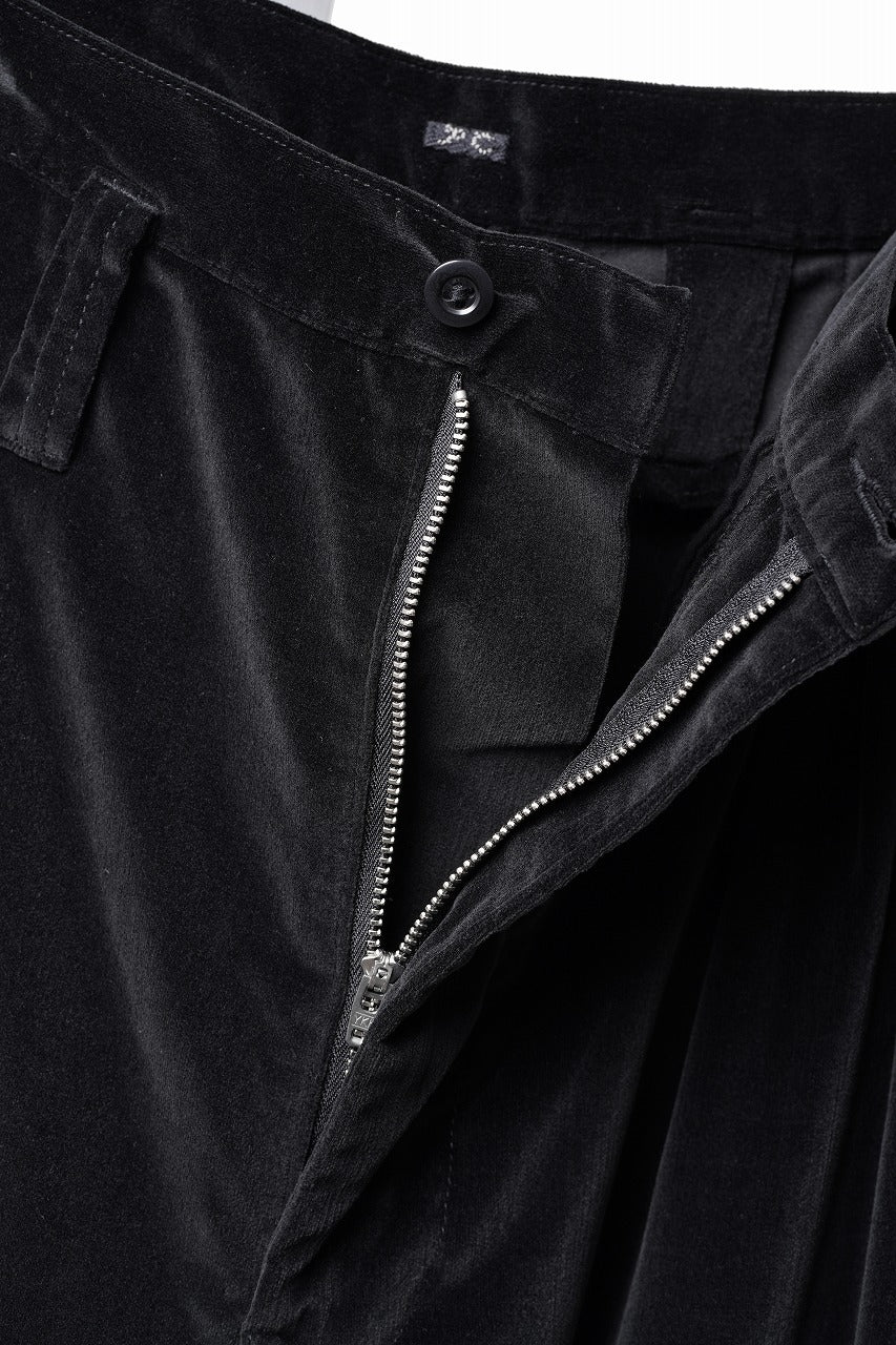画像をギャラリービューアに読み込む, PORTER CLASSIC VELVETEEN BEBOP PANTS (BLACK)
