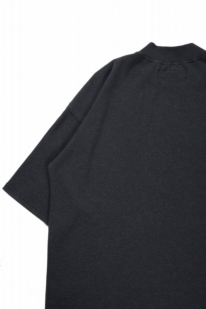Load image into Gallery viewer, A.F ARTEFACT JUMBO T-SHIRT  / WAFFLE KNIT JERSEY (CHARCOAL)