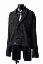 Load image into Gallery viewer, Professor.E DESTROYED KNIT WORK JACKET (BLACK)